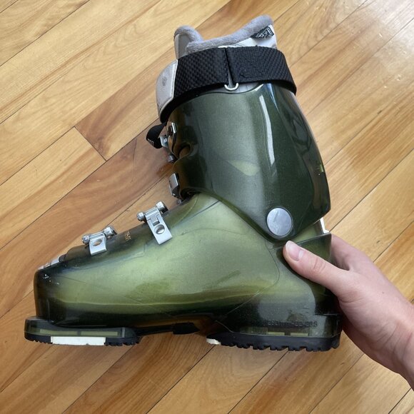 Lange Delight Exclusive Super 100 Women Ski Boots ClimbMatic Green 22/23.5 280mm - Picture 9 of 16